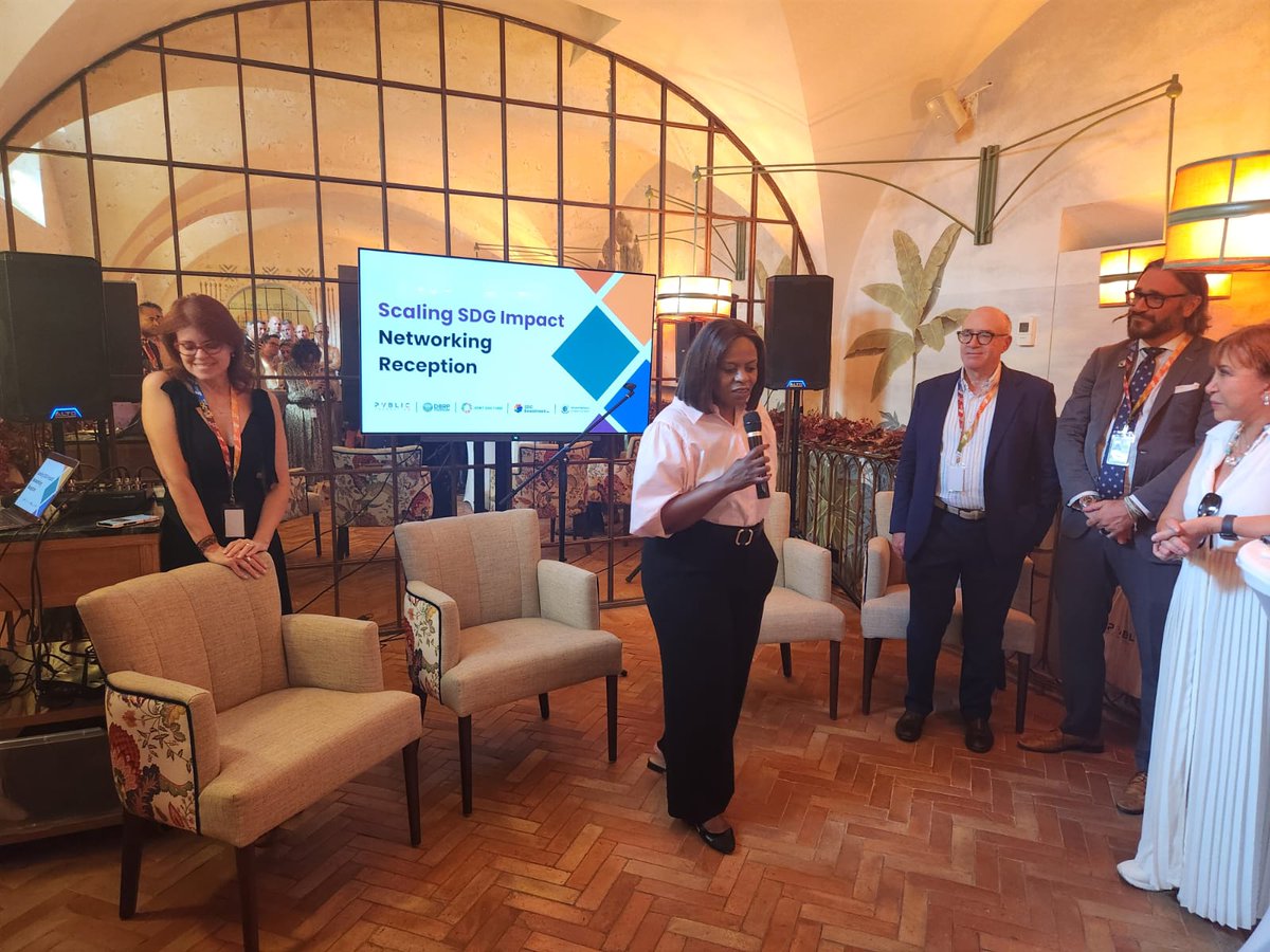 Joint SDG Fund 🇺🇳 (@jointsdgfund) on Twitter photo An inspiring evening at #FFD4 brought together leaders from finance, government & the UN to reimagine how we fund a better future. 💡🌍
Co-hosted by <a href="/JointSDGFund/">Joint SDG Fund 🇺🇳</a>, @PVBLICF, <a href="/globalcompact/">UN Global Compact</a> & the SDG Investment Fair, the reception fostered fresh thinking and new connections. An inspiring evening at #FFD4 brought together leaders from finance, government & the UN to reimagine how we fund a better future. 💡🌍
Co-hosted by <a href="/JointSDGFund/">Joint SDG Fund 🇺🇳</a>, @PVBLICF, <a href="/globalcompact/">UN Global Compact</a> & the SDG Investment Fair, the reception fostered fresh thinking and new connections.