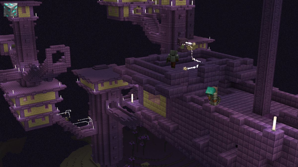 hidyk_official's tweet image. It seems that the trip to Stronghold went too far... To the very End...
Now you too can take a look at the “new” End with HIDYK's REALM 2.15!
#minecraft #pixelart #blockbench
