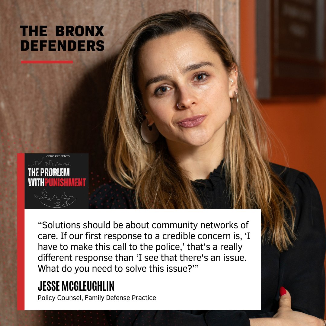 The Bronx Defenders (@bronxdefenders) on Twitter photo Jesse McGleughlin, Policy Counsel for BxD's Family Defense Practice, spoke to <a href="/CfJColumbia/">Center for Justice</a>'s The Problem with Punishment podcast about why NY's family policing system doesn't work and strategies that could actually support families.
🎧Listen in: bxd.pub/ProblemwithPun… Jesse McGleughlin, Policy Counsel for BxD's Family Defense Practice, spoke to <a href="/CfJColumbia/">Center for Justice</a>'s The Problem with Punishment podcast about why NY's family policing system doesn't work and strategies that could actually support families.
🎧Listen in: bxd.pub/ProblemwithPun…
