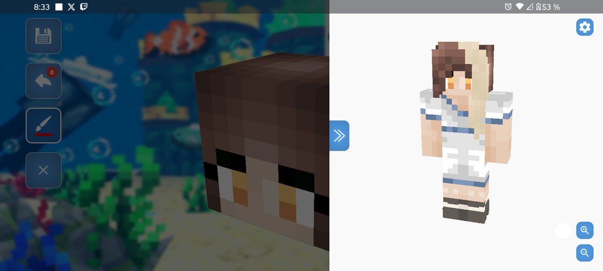 _AngelLion251's tweet photo. I just made a Minecraft skin to Alexandria and Sakura to put them in my Minecraft custom paint texture pack to have it as decoration in my world.

#SakuuArt #Alexandriart #Minecraft #Pixelart #Vtuber #VtuberEN https://t.co/WCMc6qfFH0
