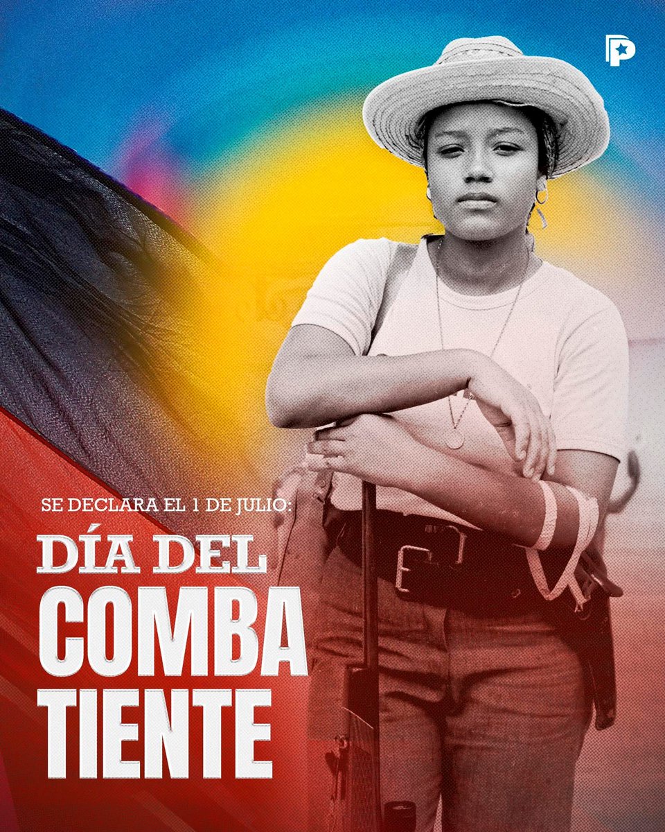 HUELLA SANDINISTA🇳🇮 (@huella_sandinis) on Twitter photo Compañera Rosario Murillo Copresidenta de #Nicaragua
declaró que el 1 de julio conmemoraremos el
"DIA DEL COMBATIENTE" a Tod@s nuestr@s Herman@s que lucharon por la Libertad, la Dignidad y la Soberanía de Nicaragua.
#UnidosEnVictorias
<a href="/Atego16/">@🅰🆃🅴🅶🅾 🇳🇮</a> <a href="/Amanecerabz/">Amanecer 🇳🇮</a> <a href="/FcoRosales78/">Francisco Rosales 🇳🇮</a> <a href="/rcs_ni/">Red de Comunicadores Sandinistas</a> Compañera Rosario Murillo Copresidenta de #Nicaragua
declaró que el 1 de julio conmemoraremos el
"DIA DEL COMBATIENTE" a Tod@s nuestr@s Herman@s que lucharon por la Libertad, la Dignidad y la Soberanía de Nicaragua.
#UnidosEnVictorias
<a href="/Atego16/">@🅰🆃🅴🅶🅾 🇳🇮</a> <a href="/Amanecerabz/">Amanecer 🇳🇮</a> <a href="/FcoRosales78/">Francisco Rosales 🇳🇮</a> <a href="/rcs_ni/">Red de Comunicadores Sandinistas</a>