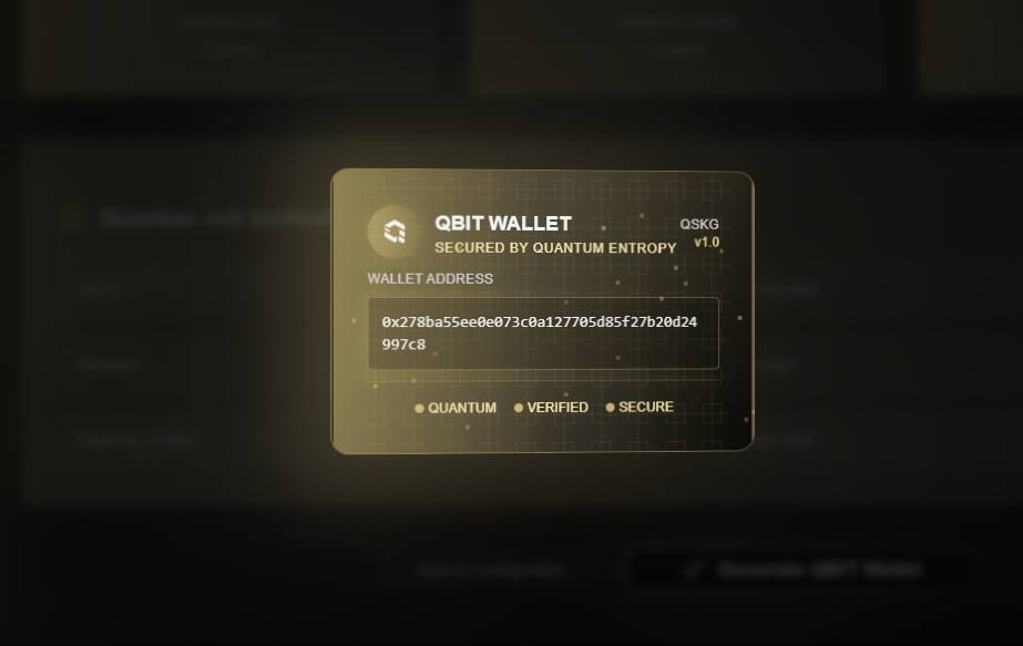 Quantum computing is a real threat to today’s crypto wallets.

We’re building quantum-safe wallets that use quantum-generated entropy and new cryptographic standards designed to resist these future attacks.

Web3 security can’t depend on tech that might be obsolete tomorrow. It