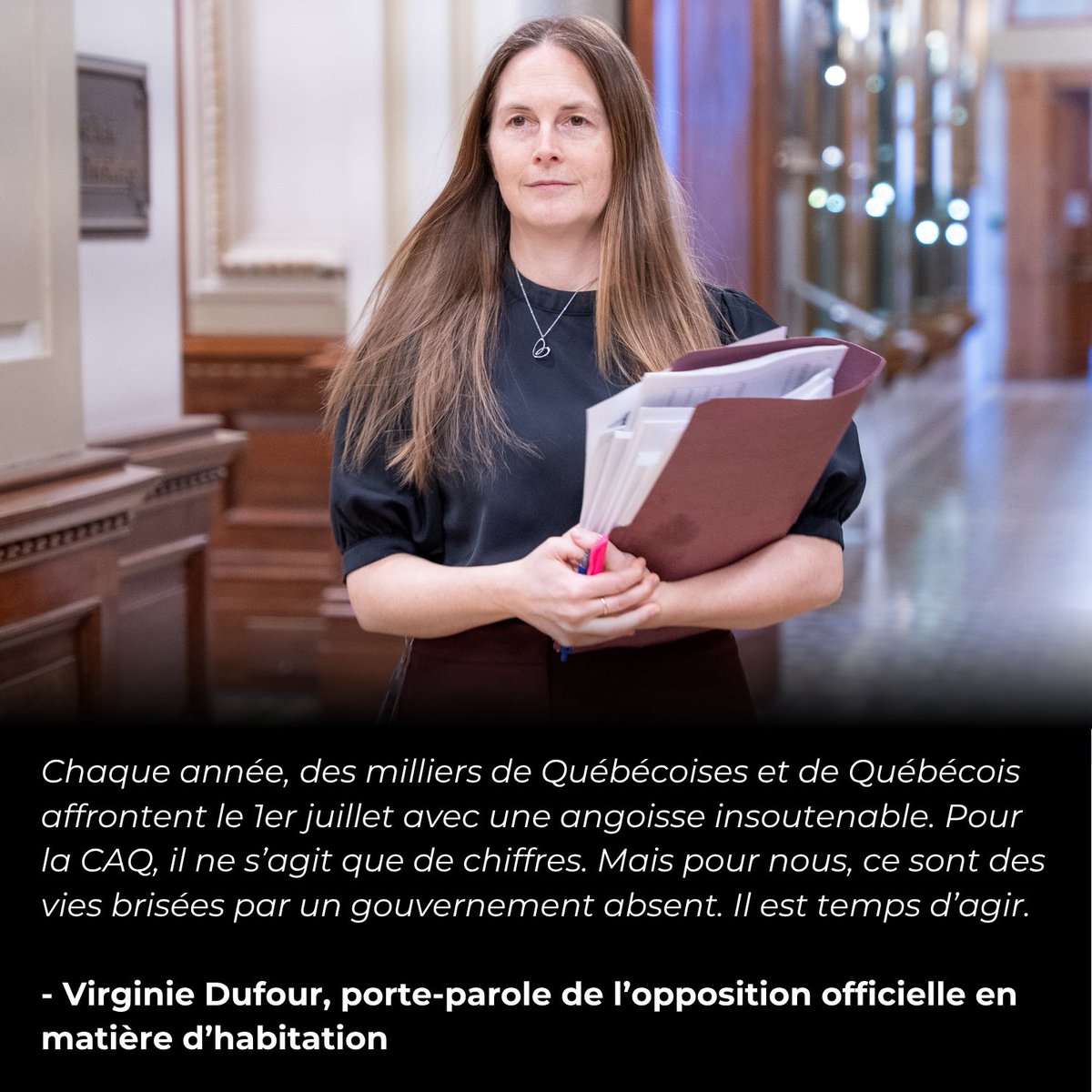 virginie_dufour's tweet image. 🏘 ⚠️ Le gouvernement caquiste refuse toujours de se doter de cibles claires et d’un véritable plan pour répondre à la crise. Résultat : chaque année, le même cauchemar se répète :
❌ Des milliers de familles vivent dans l’incertitude
❌ Absence d’un cadre structurant en…