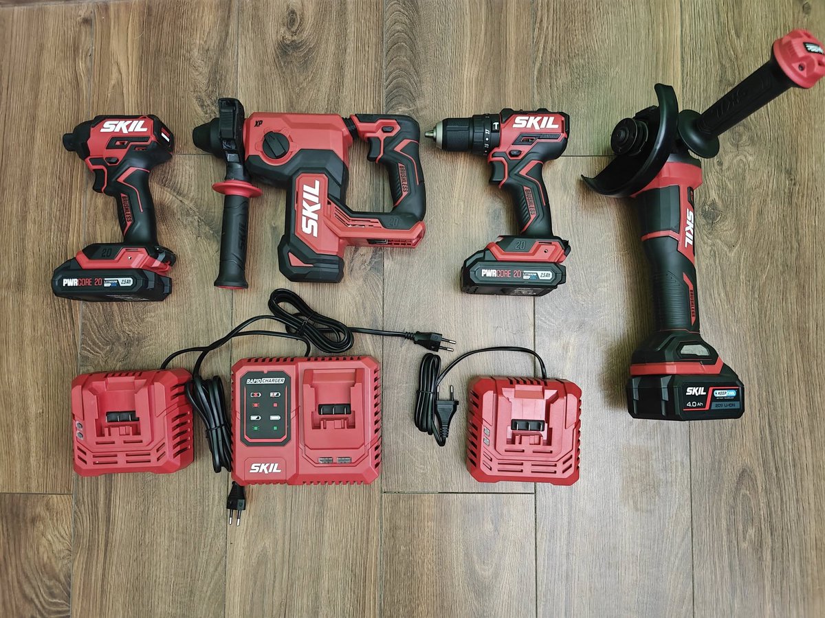 The SKIL PWRCORE20™ team - power all these tools with the same battery 👌 Image by Vadim Krasilich