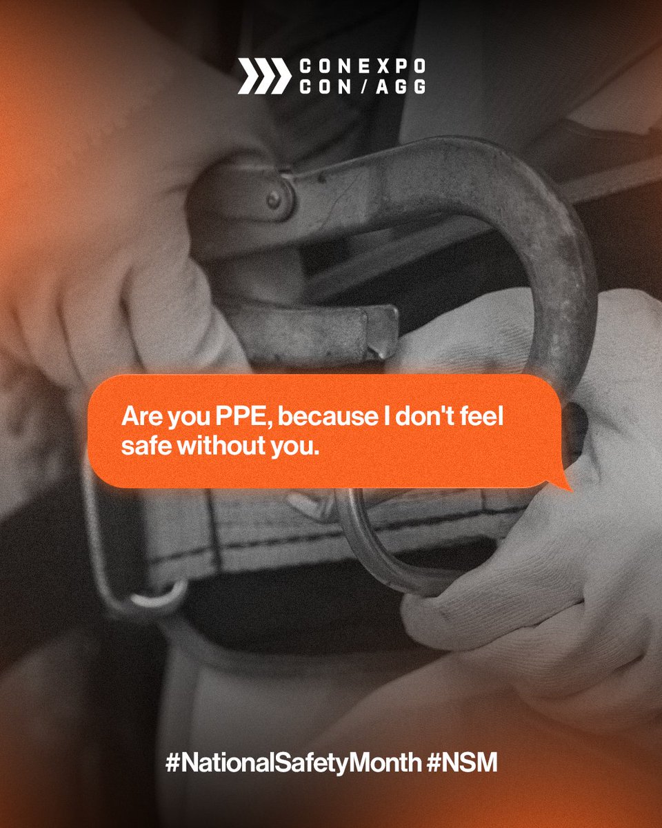 conexpoconagg's tweet image. If loving safety is wrong, we don’t want to be right 💕 👏  
But remember: NEVER FLIRT WITH DANGER ‼️ Safety is no joking matter. 

#NationalSafetyMonth #NSM #WorkplaceSafety