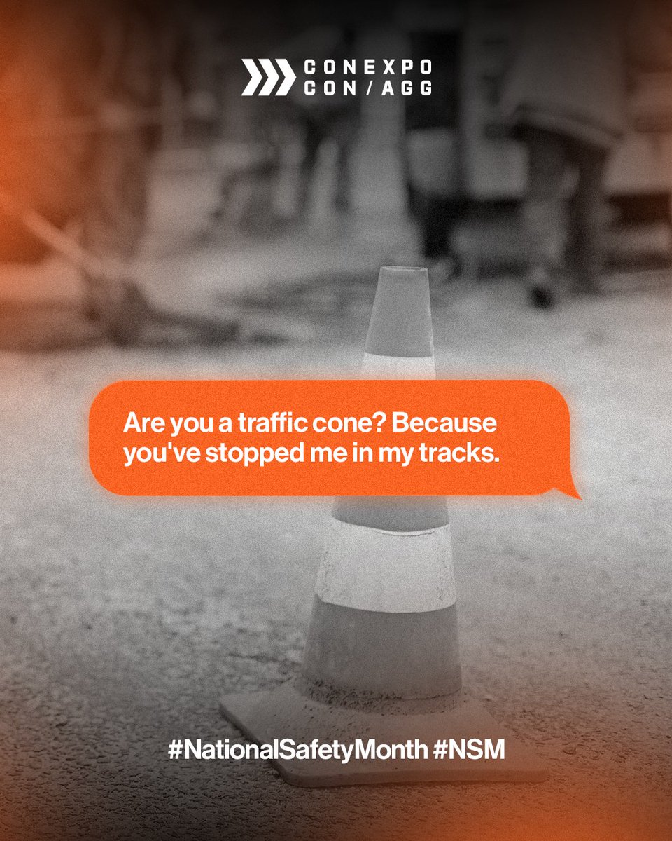 conexpoconagg's tweet image. If loving safety is wrong, we don’t want to be right 💕 👏  
But remember: NEVER FLIRT WITH DANGER ‼️ Safety is no joking matter. 

#NationalSafetyMonth #NSM #WorkplaceSafety