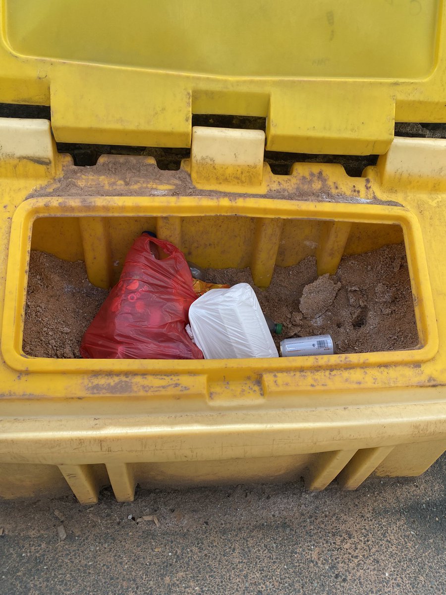 Why do people think it’s ok to use grit bins as a rubbish bin?