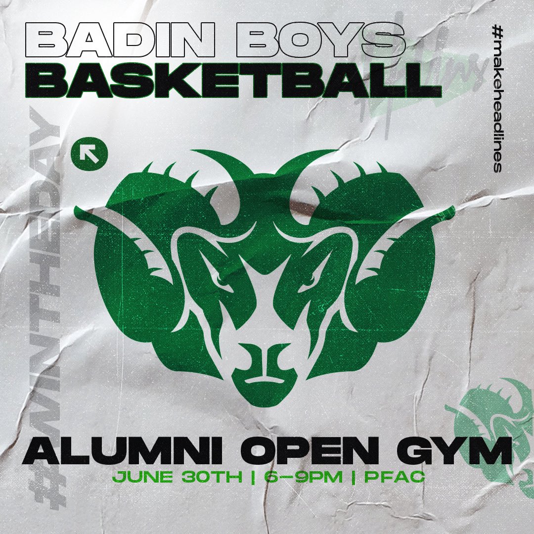 Badin Basketball (@boyshoopsbhs) on Twitter photo Look forward to seeing our former hoopers take on our current hoopers! Today is the day! #HarkYe #BROTHERHOOD Look forward to seeing our former hoopers take on our current hoopers! Today is the day! #HarkYe #BROTHERHOOD