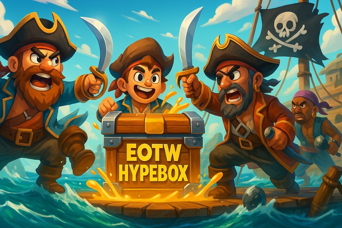PlayMinecadia's tweet photo. The EOTW Hypebox just released on the Factions: Pirate realm! 🦜

To celebrate, we'll be giving away:
🏴‍☠️ 6x EOTW Hypebox
🏴‍☠️ 3x EOTW Hypebox
💰 3,500x Gold

Follow us, Retweet, and Like to enter! ⚔️