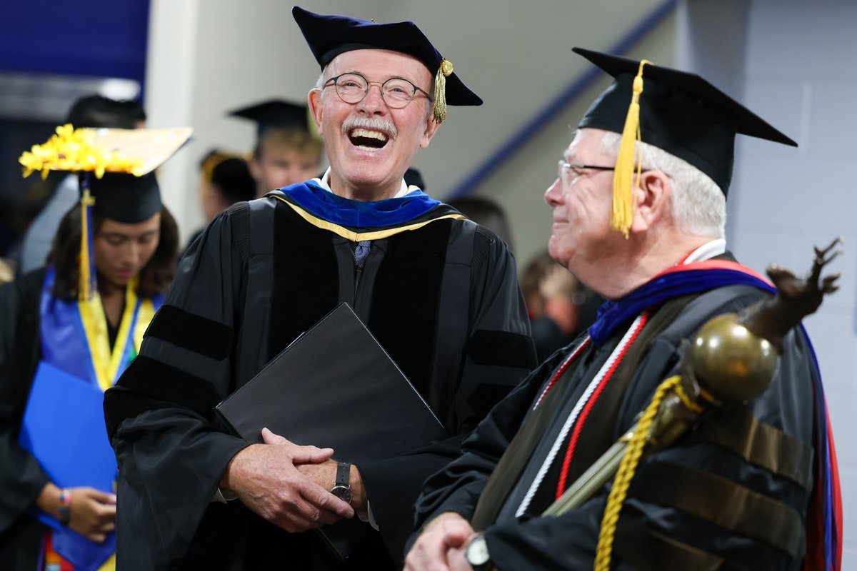 Thank you Dr. Bicak!

After nearly three decades of service to UNK, Interim Chancellor Charlie Bicak will be retiring (for a second time) after today. The Kearney native has dedicated his life to education and has oversaw numerous developments at UNK and the Kearney community. We