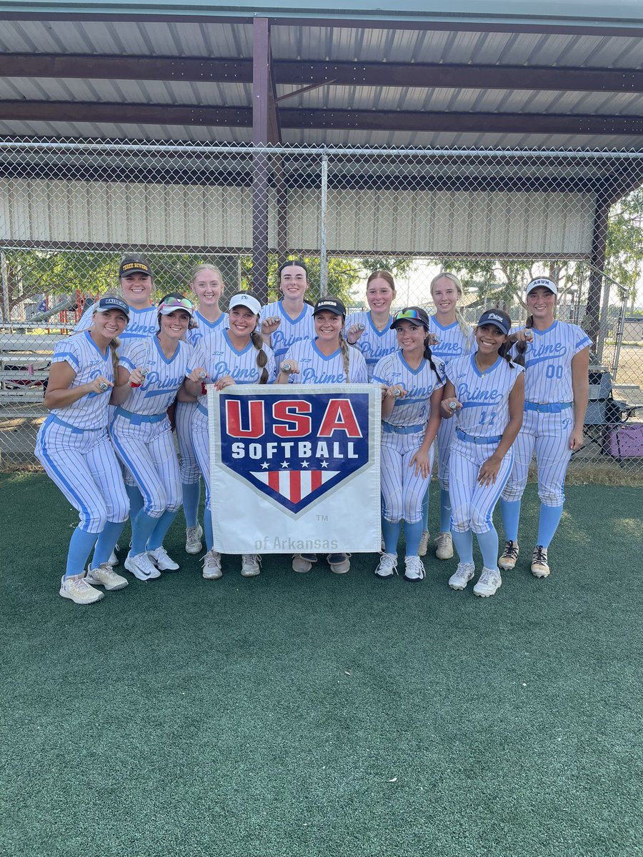 Ended the weekend undefeated &amp;&amp; back 2 back champs in this tournament! 💍
- I finished batting a .600 &amp; multiple diving plays. So proud of this group! <a href="/CoachDorrie/">Dorrie Cormier</a> <a href="/ar_prime_sb/">ARPrimeSB</a> <a href="/ViloniaSB/">Vilonia Softball</a> <a href="/jtjones00/">Jordon Jones</a>