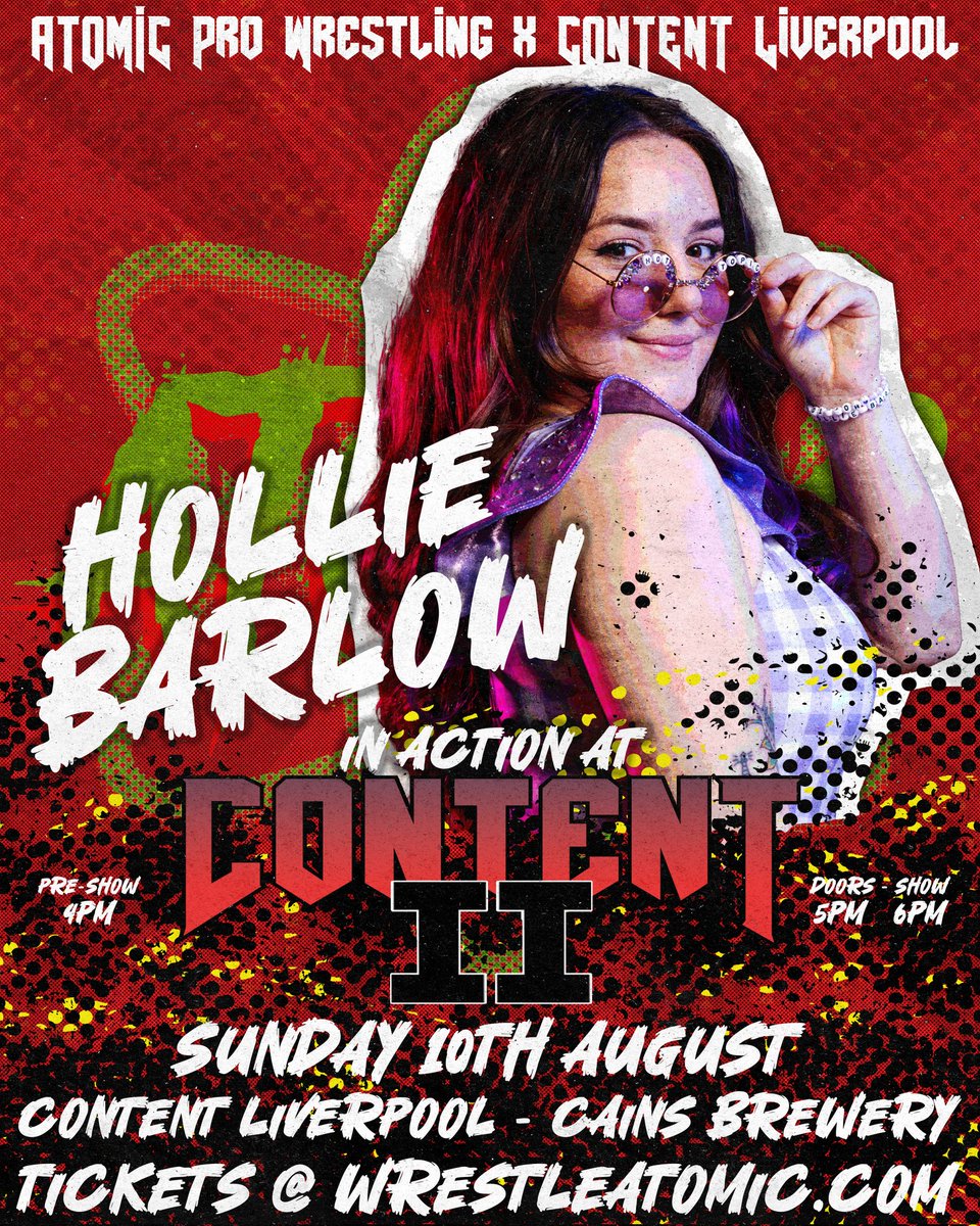 Dropped a few new announcements over the weekend...

A biiiig chunk of tickets shifted too.

Wanna join the fun?

Head to 

WRESTLEATOMIC DOT COM

We're back at CONTENT on a SUNDAY this time! 10th August.

I'd link to 🎫 but then the algo gets upset.