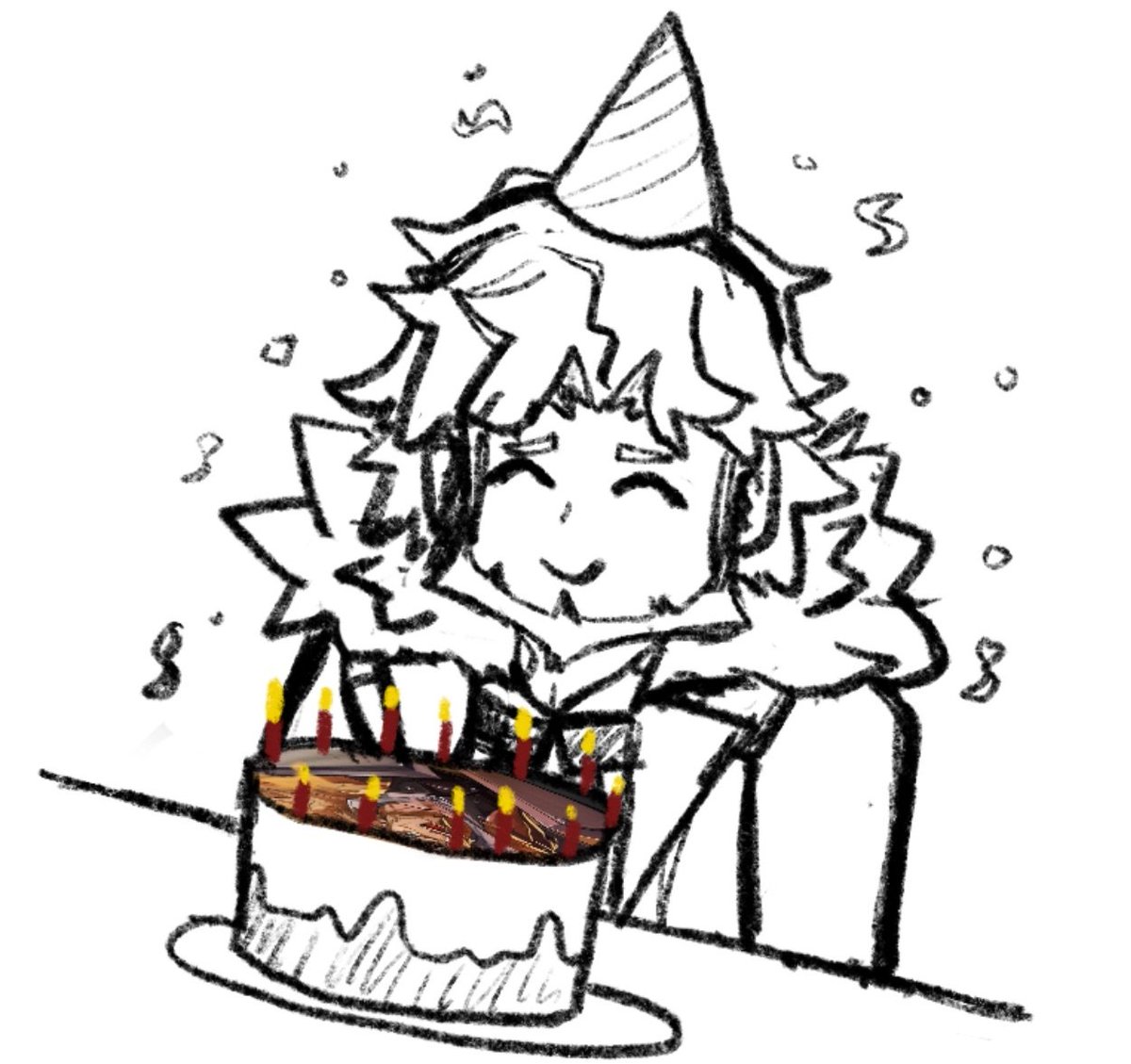 DeejayTheFirst's tweet image. hbd king (I forgot it was his birthday and made this in 10 minutes )