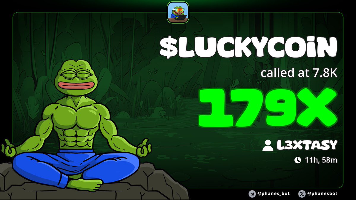 Did you guys hold for good luck? $7k-$1.4M #luckycoin