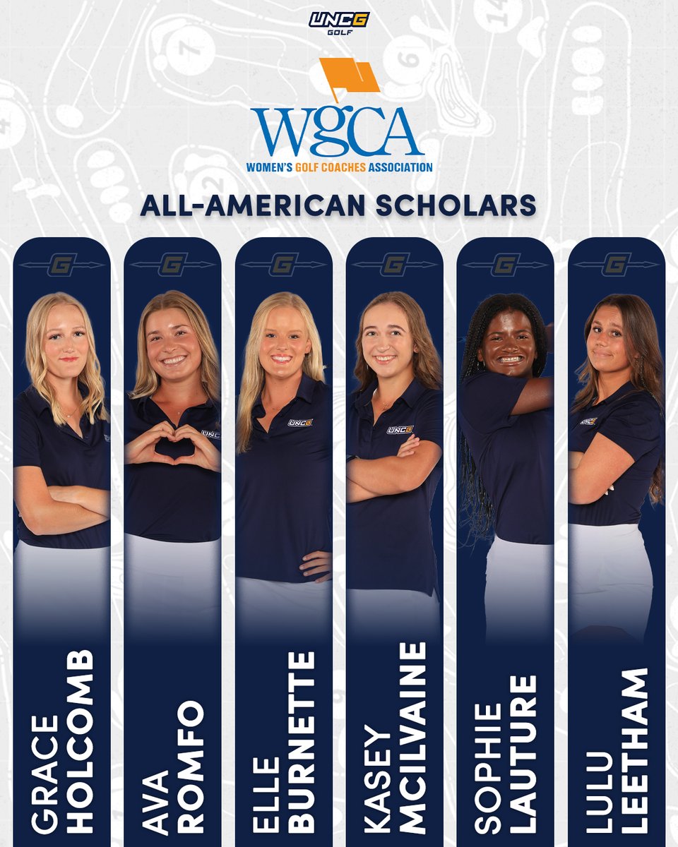 Six From Women’s Golf Earn WGCA All-American Scholar Honors

📰 go.uncg.edu/syokmj

#letsgoG