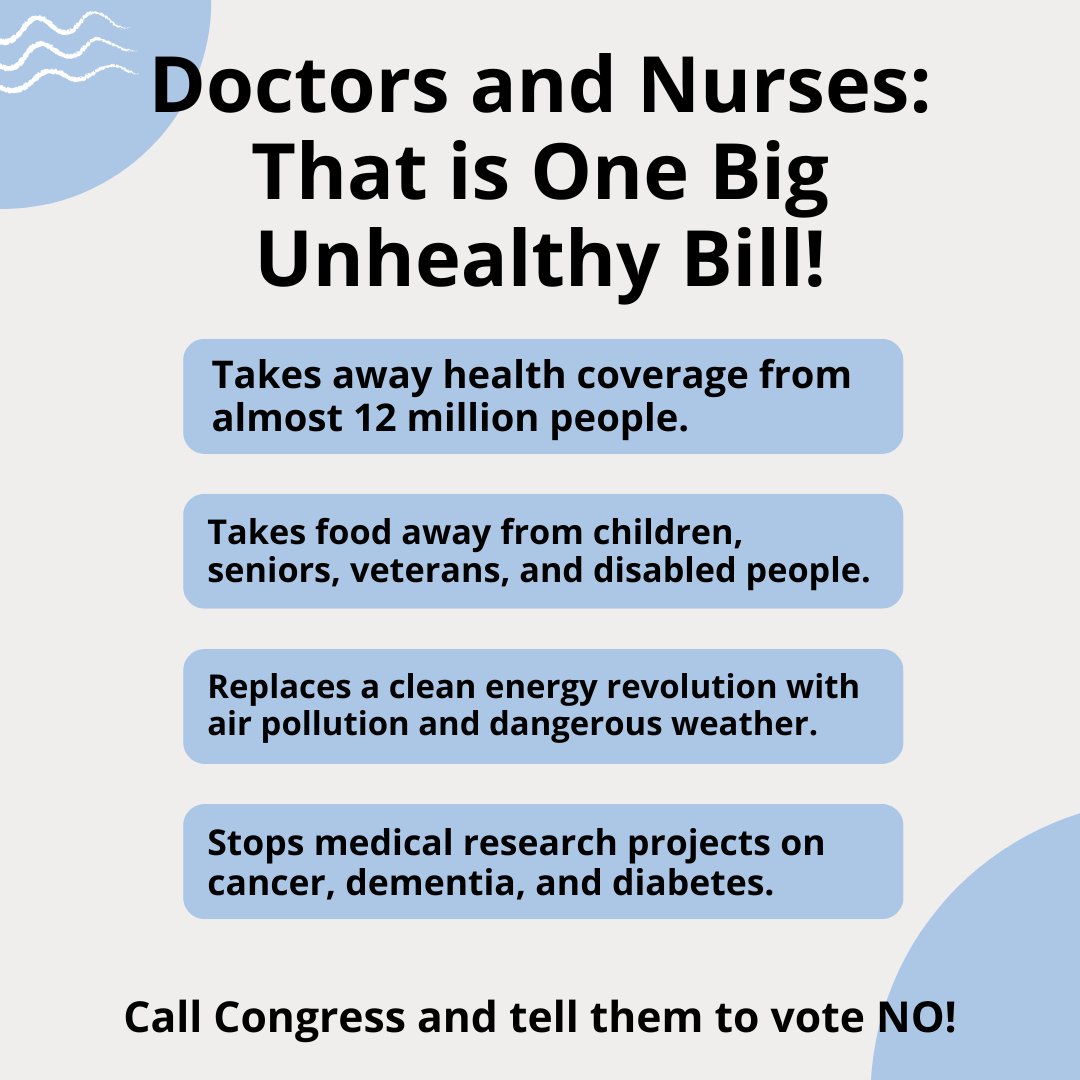 atychen's tweet image. I&apos;m a primary care doctor and a mom.  I can think of few things that are as important to our lives as our health.    

Call Congress and tell them: Their budget bill is bad for our health.  Call them every day that health matters to you.

#VoteNO