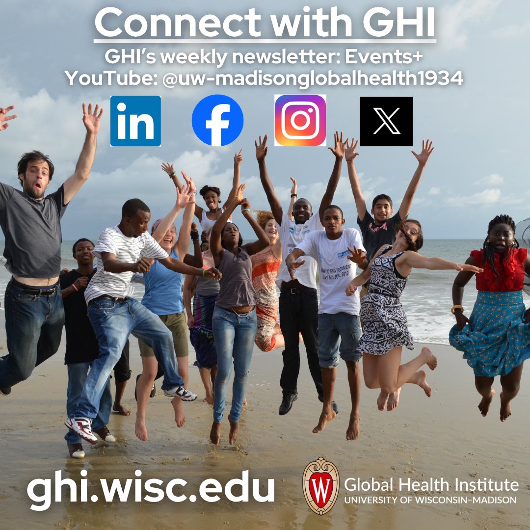 On this Social Media Day, GHI invites you to follow all our social media platforms, as well as subscribe to our digital newsletter, Events+, to learn the latest from UW–Madison's Global Health Institute. 
 ghi.wisc.edu.