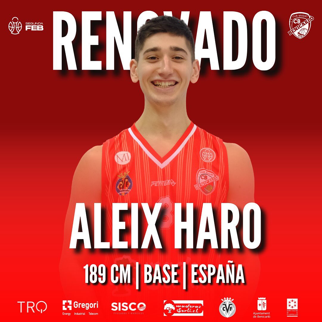 Ha sido día de bases por la #SegundaFEB. El <a href="/CBBenicarlo/">Maderas Sorlí Benicarló</a> renueva a Aleix Haro para que siga haciendo dupla con Libroia.