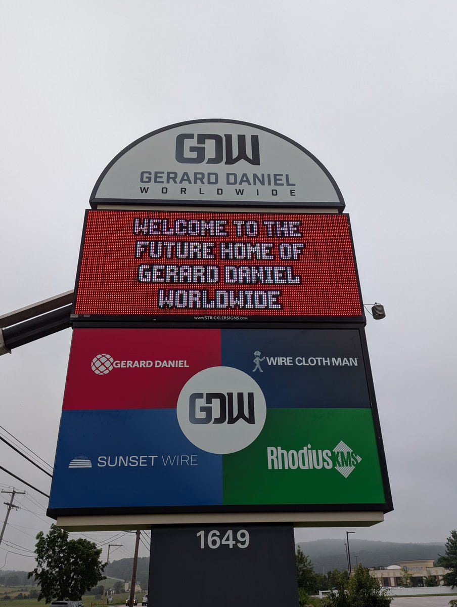GDWSolutions's tweet image. We are proud to announce that our new home in Hanover, PA is taking shape — with our brand-new signage up now!🎉 

Stay tuned as we build the future together.

#GerardDanielWorldwide #HanoverPA #WireMeshSolutions #EngineeringExcellence #ManufacturingGrowth #NewLocation