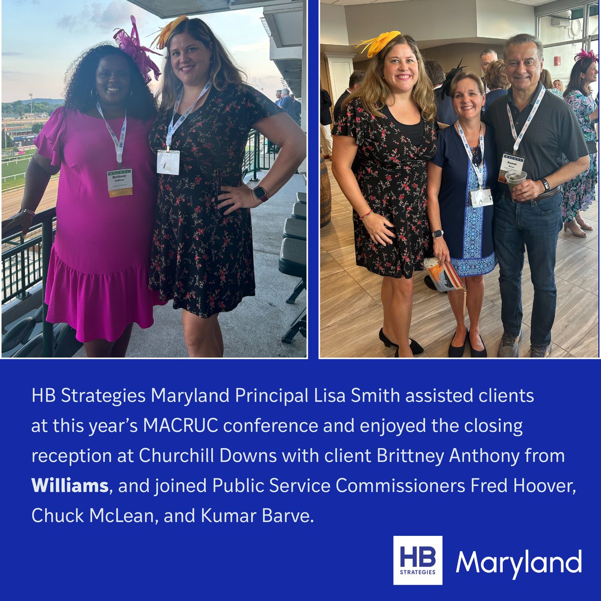 H_B_Strategies's tweet image. HB Strategies Maryland Principal Lisa Smith recently joined clients @ConstellationEG and @WilliamsUpdates to engage with energy leaders and connect with Commissioners of the @MarylandPSC at the 2025 Mid Atlantic Conference of Regulatory Utilities Commission (MACRUC).…