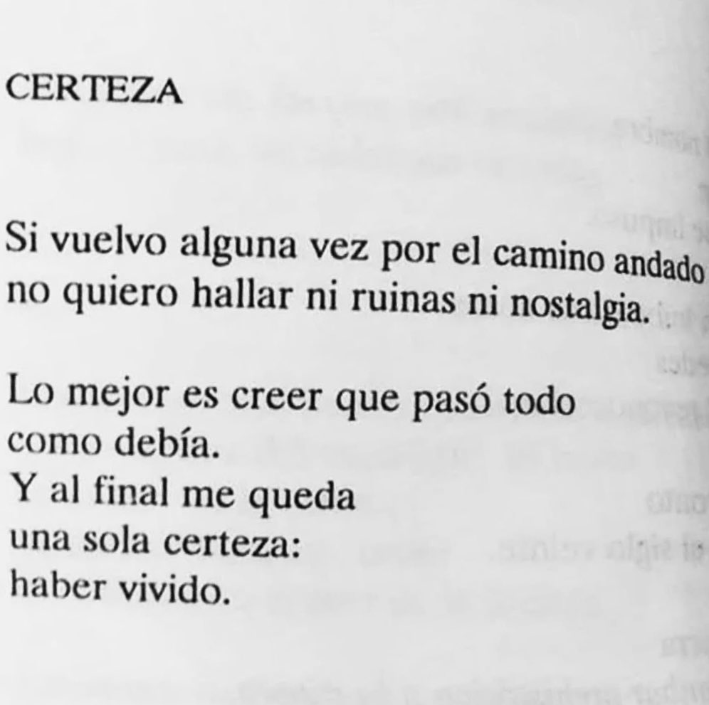 DazInma's tweet image. Al final, solo importa una certeza: haber vivido.
José Emilio Pacheco