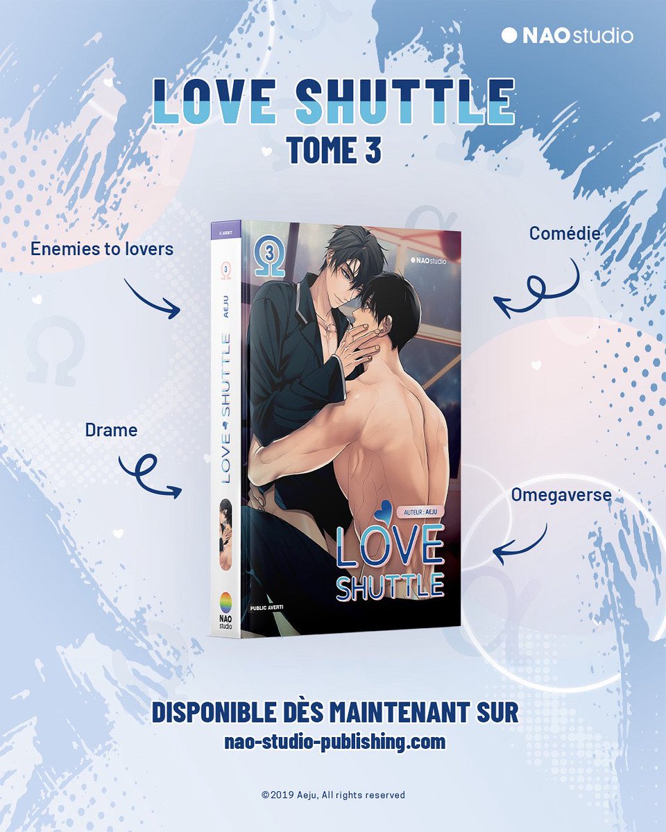 blAddictbyNao's tweet image. [SORTIE OFFICIELLE] Love Shuttle – Tome 3 💘

La température monte… et les sentiments aussi.
Quand Taehan propose à Doyun d’emménager provisoirement chez lui pour l’aider à stabiliser ses chaleurs, aucun des deux ne s’imaginait à quel point cette cohabitation allait bouleverser…