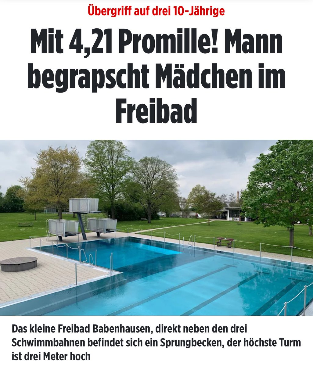 Ach guck mal ein Deutscher vergreift sich an kleine Kinder und keinen juckt es.

Steht nur so ganz klein in der Presse. Sind halt keine Ausländer 🤡

Wieso sind deutsche immer solche Pädos? 
🤮

#Freibad #babenhausen