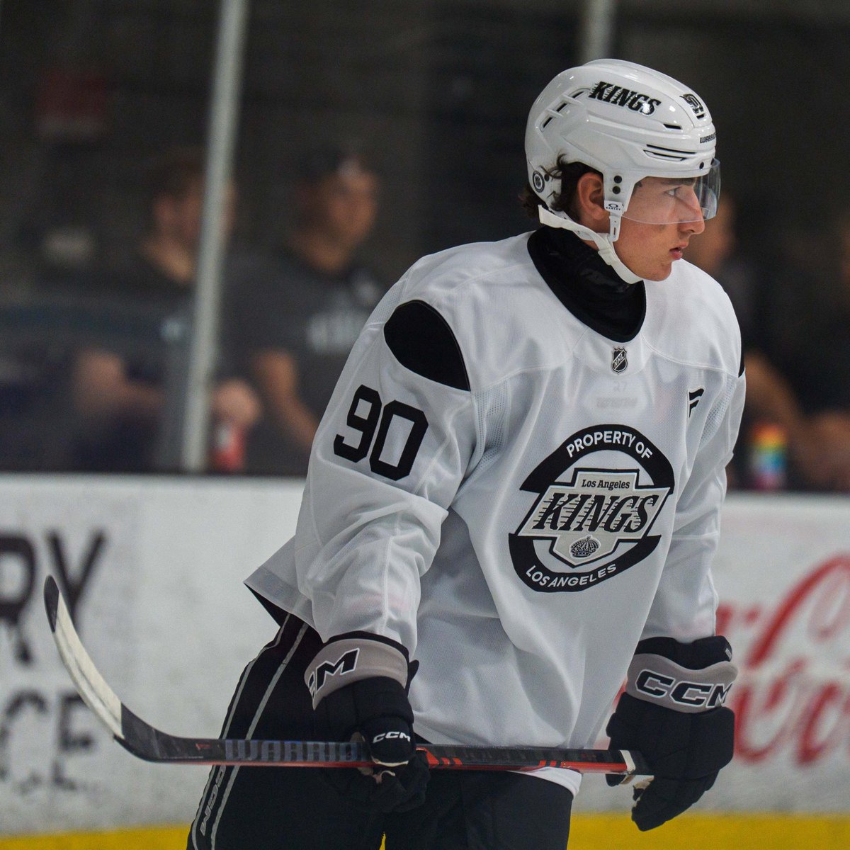 LA Kings prospect Jay Reeder (2024 draft pick) making his LA Kings Dev Camp debut today...