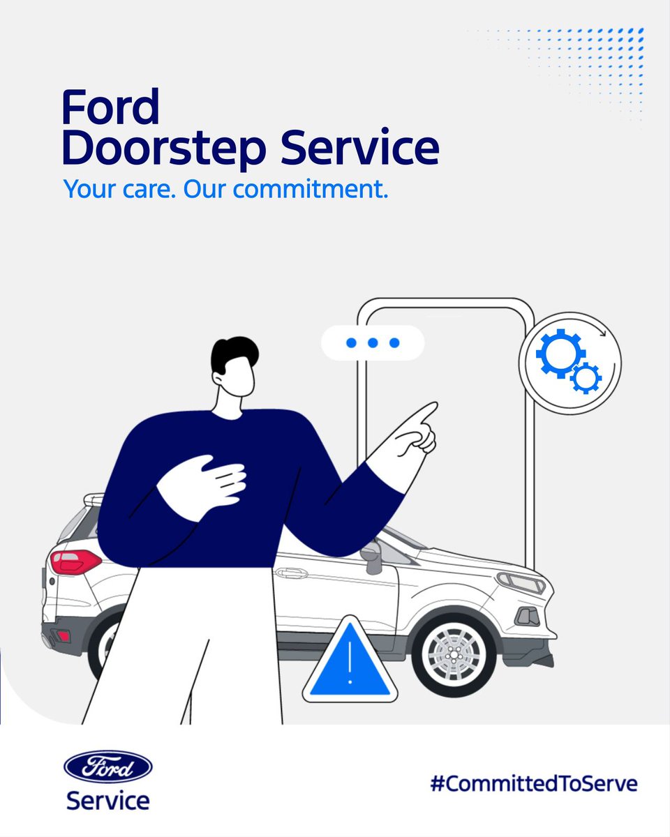 Ford Doorstep Service brings expert care right where you are. Convenient, reliable - at no additional cost.  #CommittedToServe