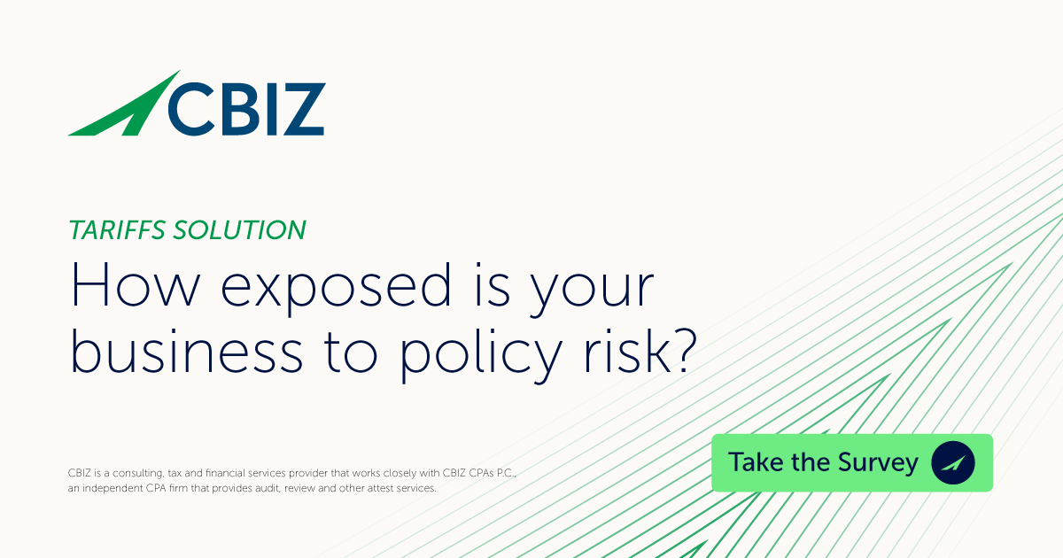 AMBurkey127's tweet image. How exposed is your business to policy risk? Let&apos;s find out.

This short quiz helps you quickly gauge how current and proposed federal policy changes may impact your operations. okt.to/TckwqW

#TariffsImpact #TariffSolutions