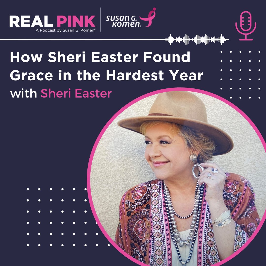 On today's Real Pink, Grammy-nominated singer, Sheri Easter, shares her powerful and uplifting journey through breast cancer, the incredible support she received from loved ones and how laughter became one of her greatest tools in healing. 

Listen today: bit.ly/3IderPW