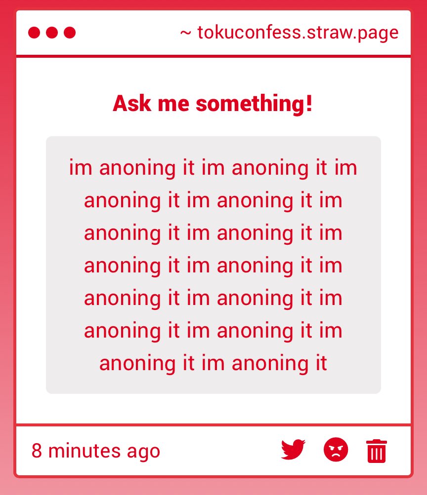 I think anon is anoning it - 🔚