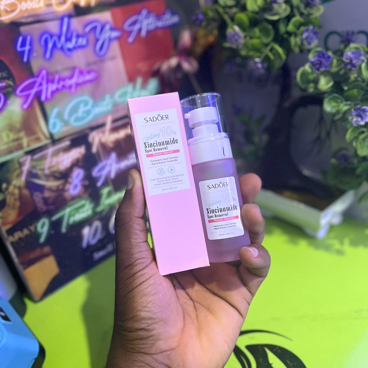 Sadōer Niacinamide 10% Spot Removal Set
Fades dark spots, clears acne marks, and repairs skin, all in one glow-boosting combo.✨
Available now in PH!
₦15,000 both
📍 Rumuagholu
📲 08038086706

#niacinamide #clearskin #skincareph #darayxfantasycosmetics