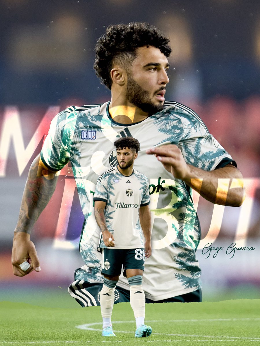 Portland Timbers (@timbersfc) on Twitter photo Achievement unlocked 🔓 ✅
Congrats, <a href="/Gage_guerra22/">Gage Guerra</a> on making your <a href="/MLS/">Major League Soccer</a> debut 👏 Achievement unlocked 🔓 ✅
Congrats, <a href="/Gage_guerra22/">Gage Guerra</a> on making your <a href="/MLS/">Major League Soccer</a> debut 👏
