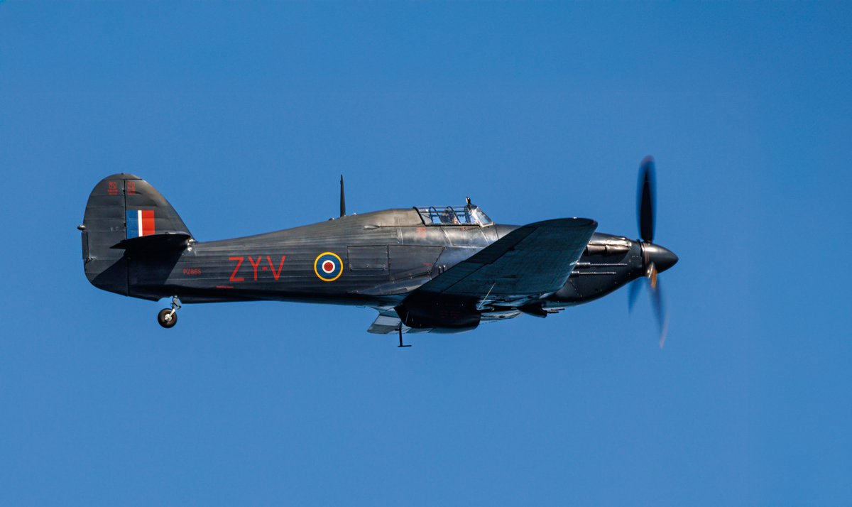 mark_hume's tweet image. Battle of Britain Memorial Flight - Hurricane photographed at Scarborough Armed Forces Day.