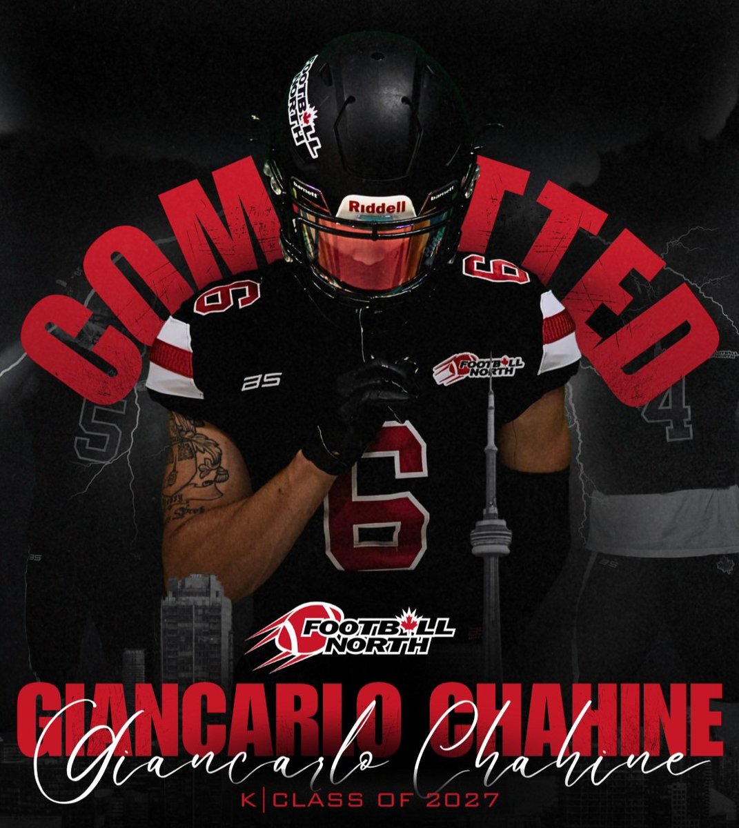 Giancarlo Chahine (@carlo_thekicker) on Twitter photo I’m really excited and honored to announce my commitment to <a href="/FootballNorthca/">Football North 🇨🇦</a> to keep growing both academically and athletically.
I want to thank my parents and coaches. Thank you for your support, guidance, and belief in me every step of the way. I’m so grateful for everything I’m really excited and honored to announce my commitment to <a href="/FootballNorthca/">Football North 🇨🇦</a> to keep growing both academically and athletically.
I want to thank my parents and coaches. Thank you for your support, guidance, and belief in me every step of the way. I’m so grateful for everything