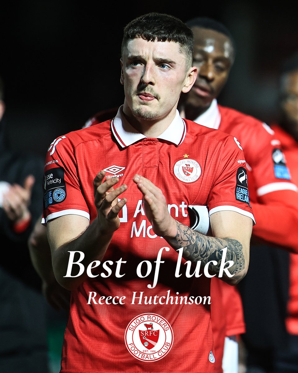 The Rovers can confirm that Reece Hutchinson will leave the club after Crewe Alexandra activated his release clause ✍️

Reece has been a pleasure to have at the club — a credit to himself both on and off the pitch. We’d like to thank him for his efforts and wish him nothing but