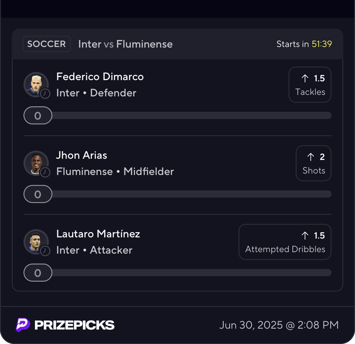 SawyerPicks's tweet photo. Fade or follow — up to you. But I like my chances. 📈⚽ #PPslip #SoccerPicks #DailyPicks #PickEm #MoreOrLess #BettingCommunity #SportsPicks https://t.co/4pbnMgxwxU