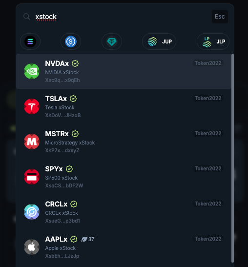 ansel_sol's tweet image. The goat @JupiterExchange has struck again 🔥
Buying @Tesla and @nvidia stocks onchain is kinda next level
OPOS all day long