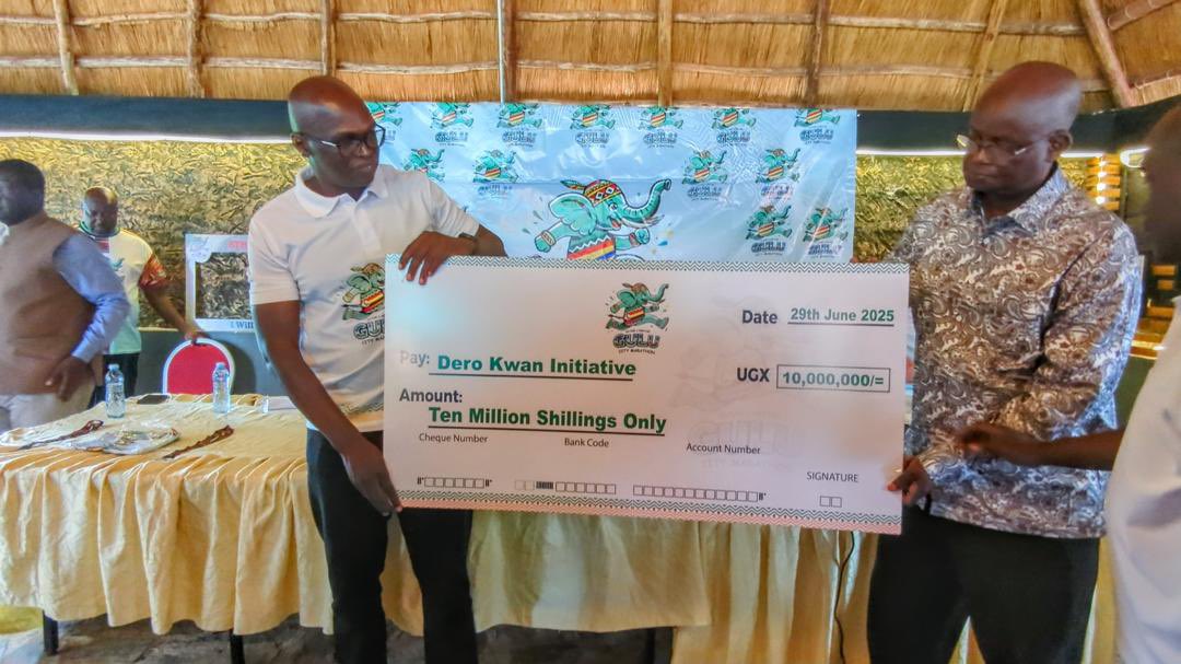 FGimara (@fgimara) on Twitter photo The <a href="/TheGuluMarathon/">Gulu City Marathon</a> delivered 10 million shillings to Dero Kwan Education initiative as promised from the proceeds of the 1st Edition of the Gulu City Marathon. This year we will make a contribution towards the building of the Martin Aliker Youth Skilling Centre at Abole . We The <a href="/TheGuluMarathon/">Gulu City Marathon</a> delivered 10 million shillings to Dero Kwan Education initiative as promised from the proceeds of the 1st Edition of the Gulu City Marathon. This year we will make a contribution towards the building of the Martin Aliker Youth Skilling Centre at Abole . We