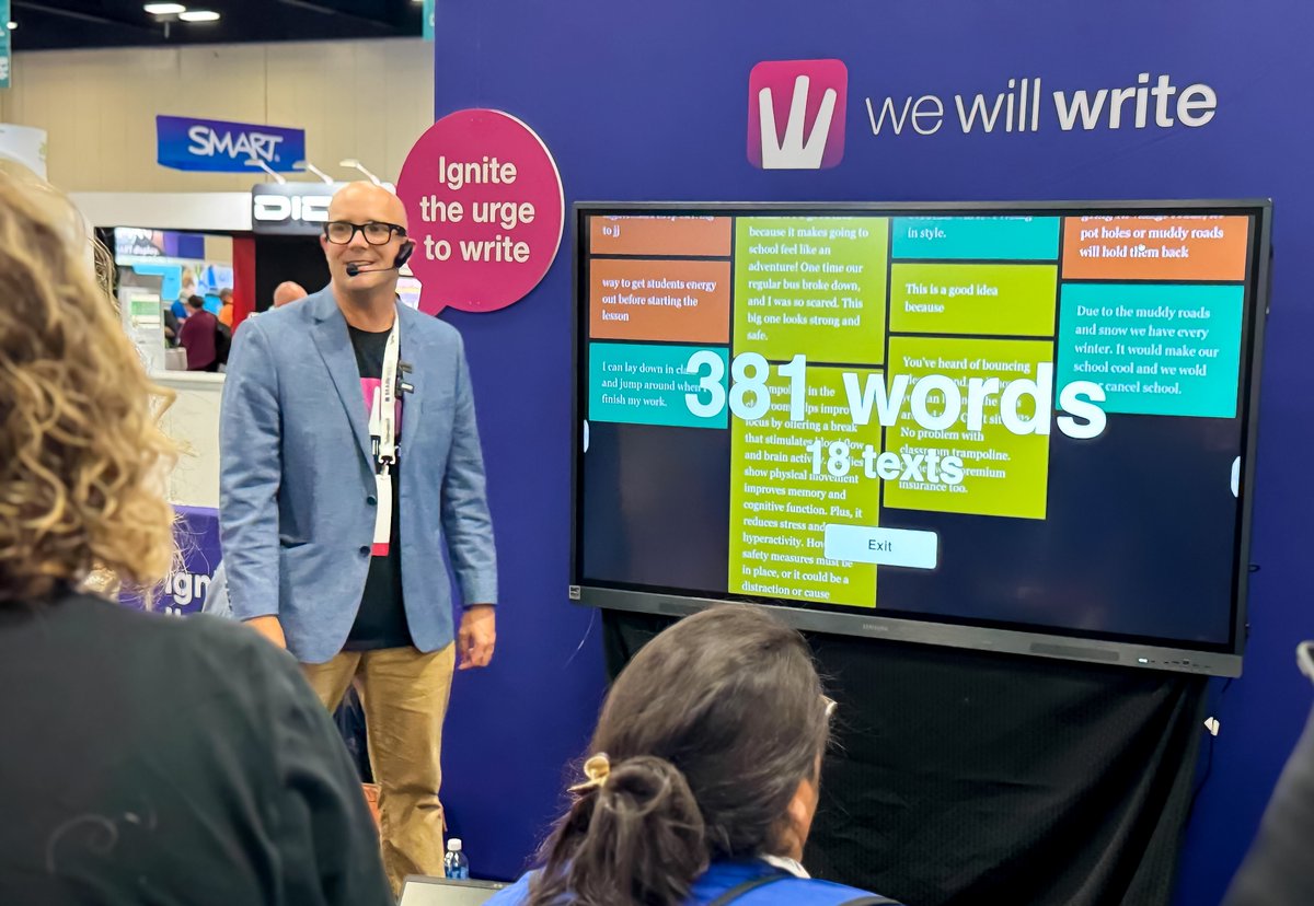 WeWillWrite (@wewillwrite_com) on Twitter photo We’re live at ISTELive 25! 🎉 <a href="/DitchThatTxtbk/">Ditch That Textbook</a> kicked it off with a great WeWillWrite session where educators played from the students’ perspective. Come visit us at booth #628, we're excited to meet you!
#ISTELive25 #ISTELive25 #ISTE We’re live at ISTELive 25! 🎉 <a href="/DitchThatTxtbk/">Ditch That Textbook</a> kicked it off with a great WeWillWrite session where educators played from the students’ perspective. Come visit us at booth #628, we're excited to meet you!
#ISTELive25 #ISTELive25 #ISTE