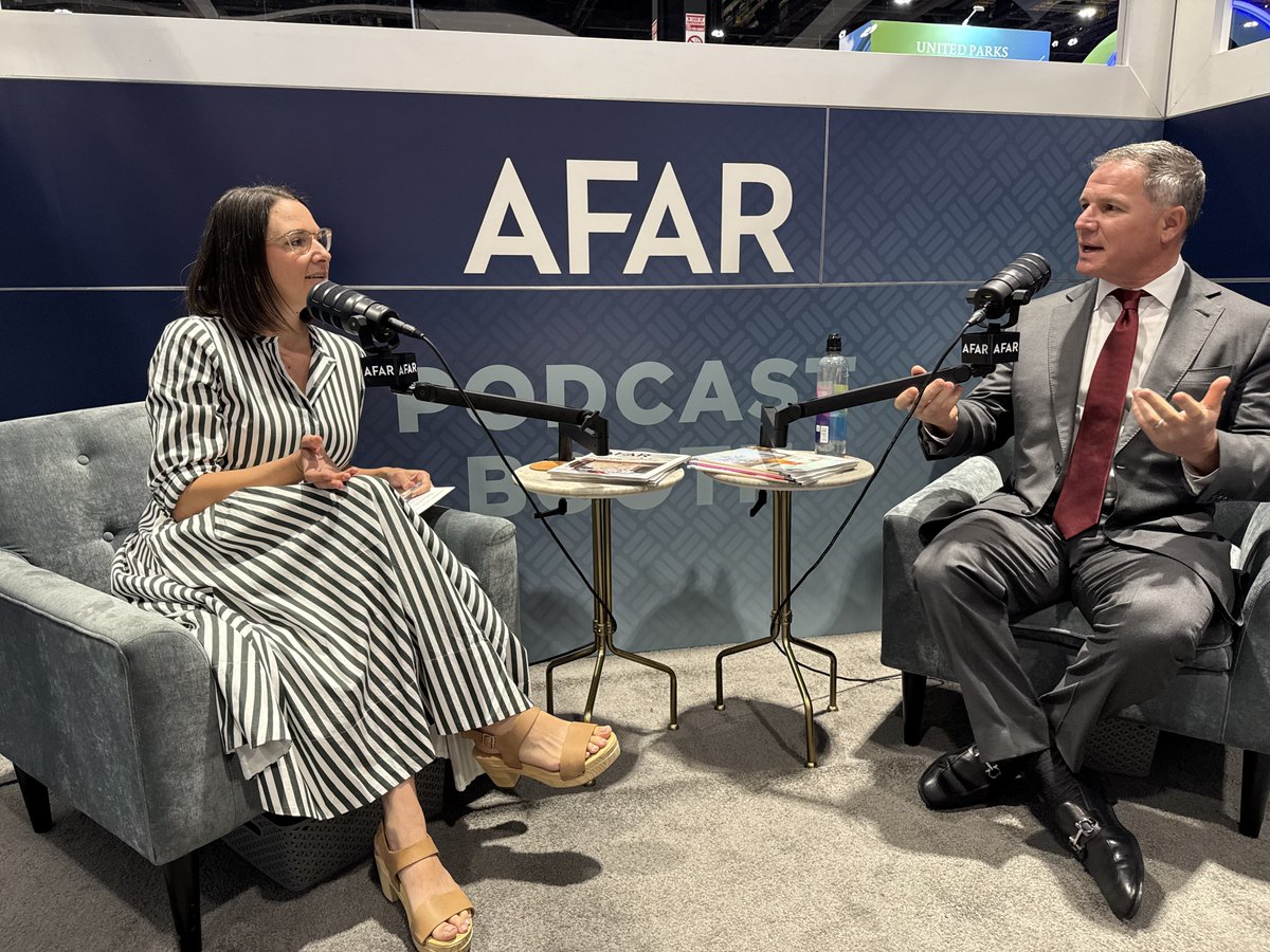 U.S. Travel (@ustravel) on Twitter photo What do the 2026 #WorldCup, #America250 & the 2028 #Olympics mean for travel to the U.S.?
U.S. Travel CEO Geoff Freeman explains how these events can supercharge travel—and why a seamless, secure experience is key to America's success.
🎧Via <a href="/AFARmedia/">AFAR Media</a>: afar.com/podcasts/view-… What do the 2026 #WorldCup, #America250 & the 2028 #Olympics mean for travel to the U.S.?
U.S. Travel CEO Geoff Freeman explains how these events can supercharge travel—and why a seamless, secure experience is key to America's success.
🎧Via <a href="/AFARmedia/">AFAR Media</a>: afar.com/podcasts/view-…