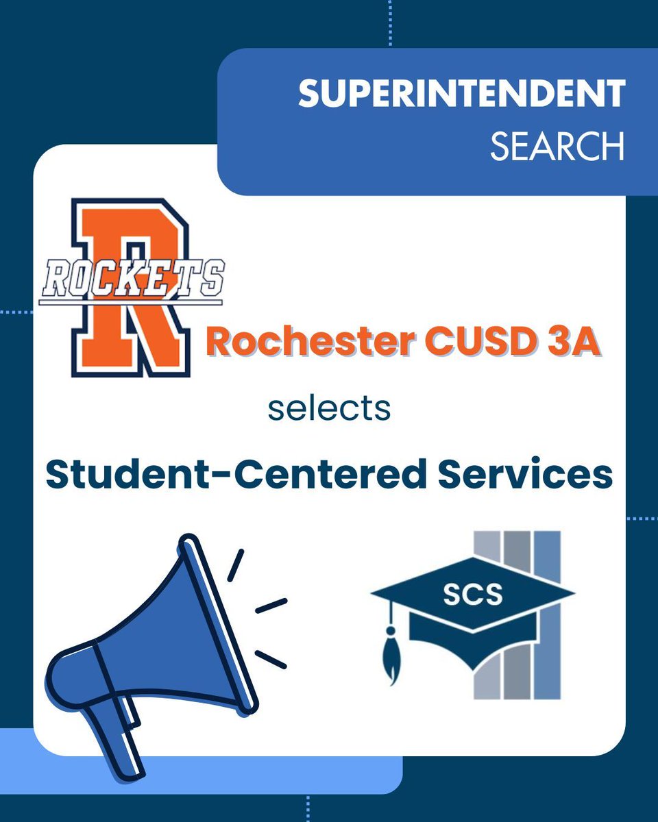 Student-Centered Services (@stucentservices) on Twitter photo Thrilled to support <a href="/RocketsCUSD3a/">Rochester Rockets</a> in their search for a new superintendent. Thanks to the Board of Education for trusting us with this important work!
Read more: newschannel20.com/news/local/roc…
#SchoolLeadership #SuperintendentSearch #Education Thrilled to support <a href="/RocketsCUSD3a/">Rochester Rockets</a> in their search for a new superintendent. Thanks to the Board of Education for trusting us with this important work!
Read more: newschannel20.com/news/local/roc…
#SchoolLeadership #SuperintendentSearch #Education