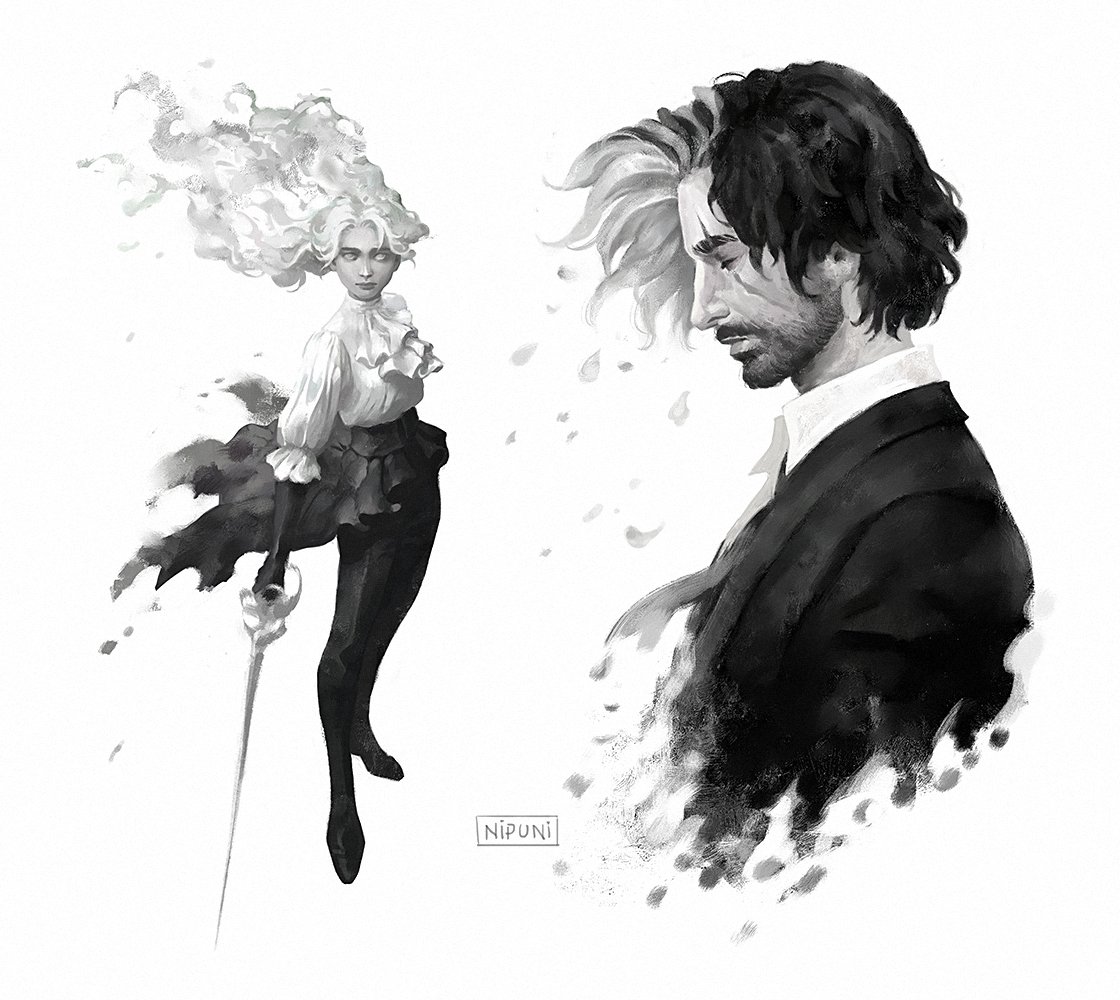 NipuniDraws's tweet image. Clair-Obscur. Trouble de rature, courbera Eiffel. Clair-Obscur. Guardéo peinture, trouvera sans elle 🎼 #ClairObscureExpedition33 #ClairObscur #verso #maelle #ClairObscureExpedition33spoilers What a masterpiece of a game!!