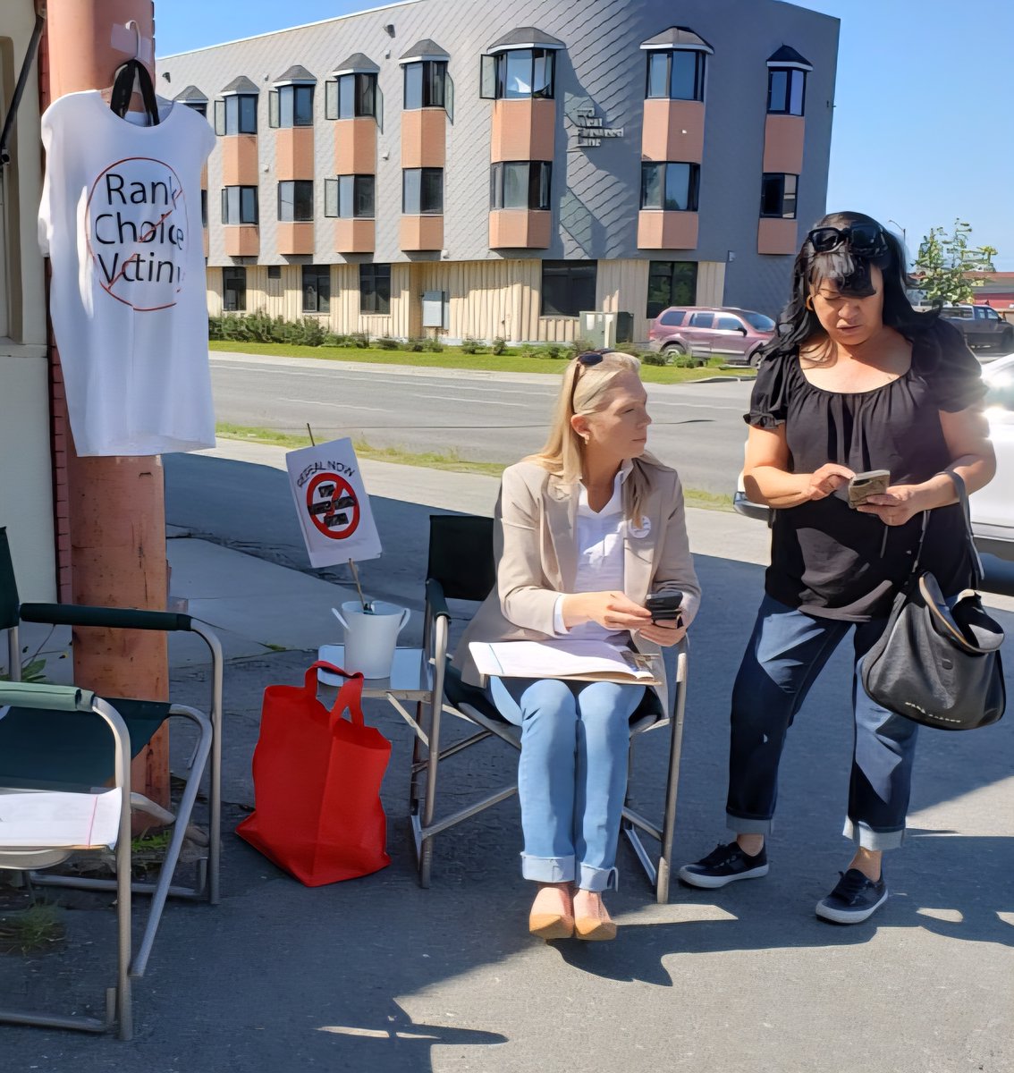 repealnowak's tweet image. Yep, our AMAZING volunteers were at it again this weekend! They are hard at work collecting signatures to #RepealRankedChoiceVoting in Alaska! #StopRCV