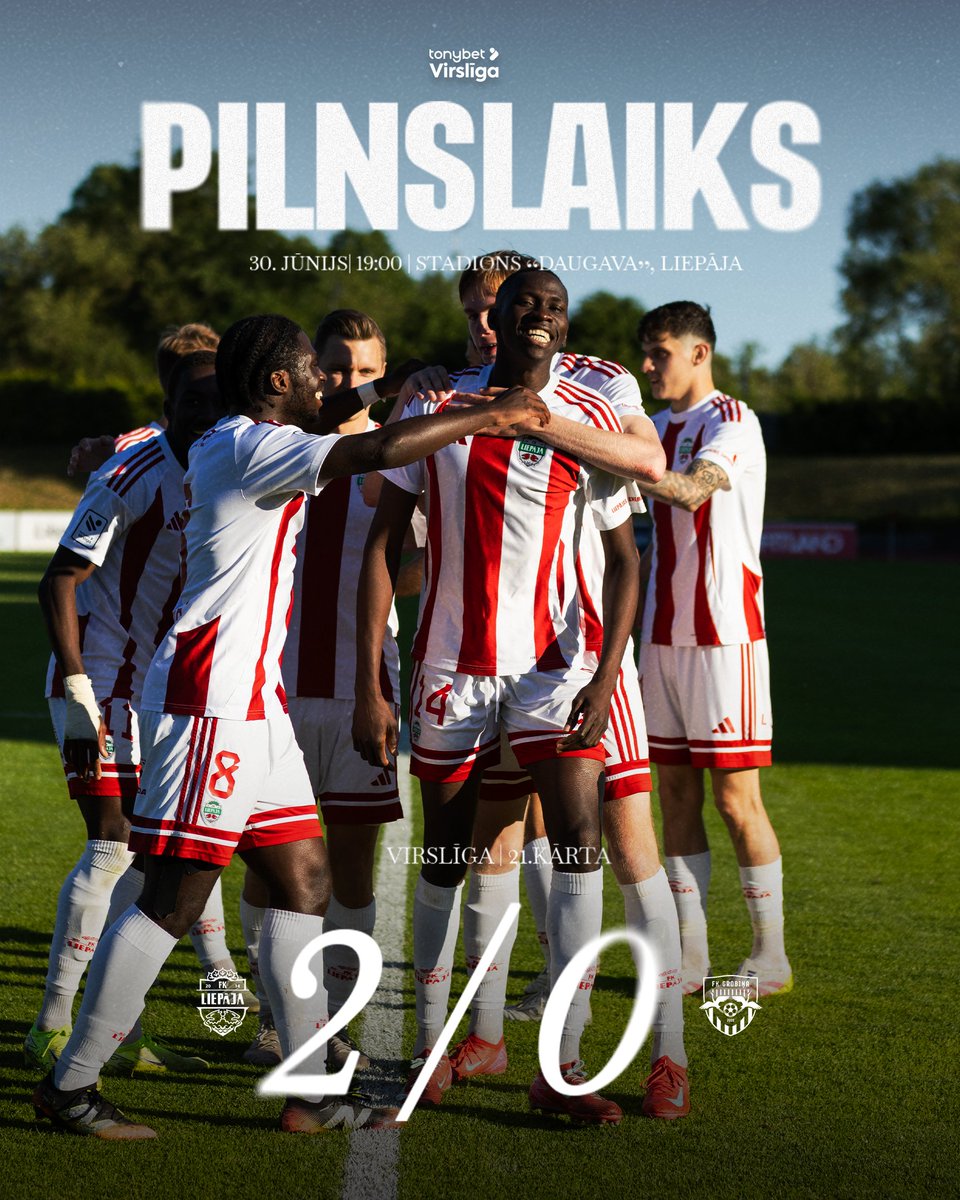 Izcīnam uzvaru Liepājas derbijā! Vārtus guva Gueye 47' un Diaw 88'