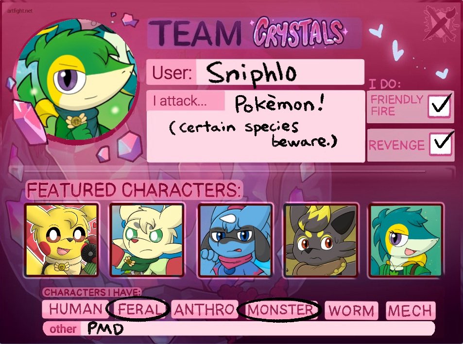 SnivyTactics's tweet image. Woah art fight. artfight.net/~snivytactics
I always appreciate a good excuse to pick up the stylus, and I’ll post what I make for it this month in this thread. 🐍