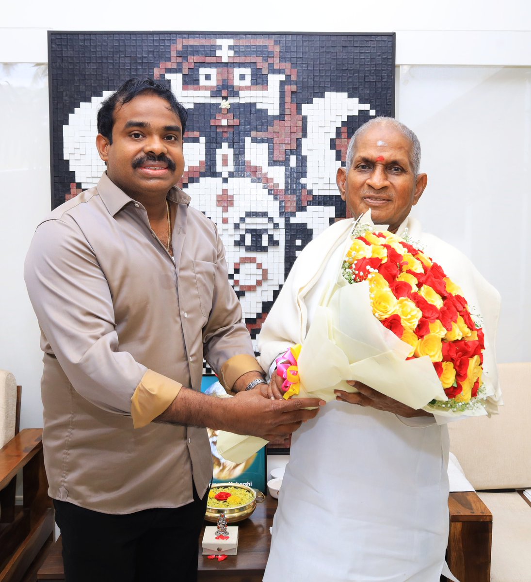 Meet and got blessings from Respected  Mr. Isaignani Ilayaraja sir
