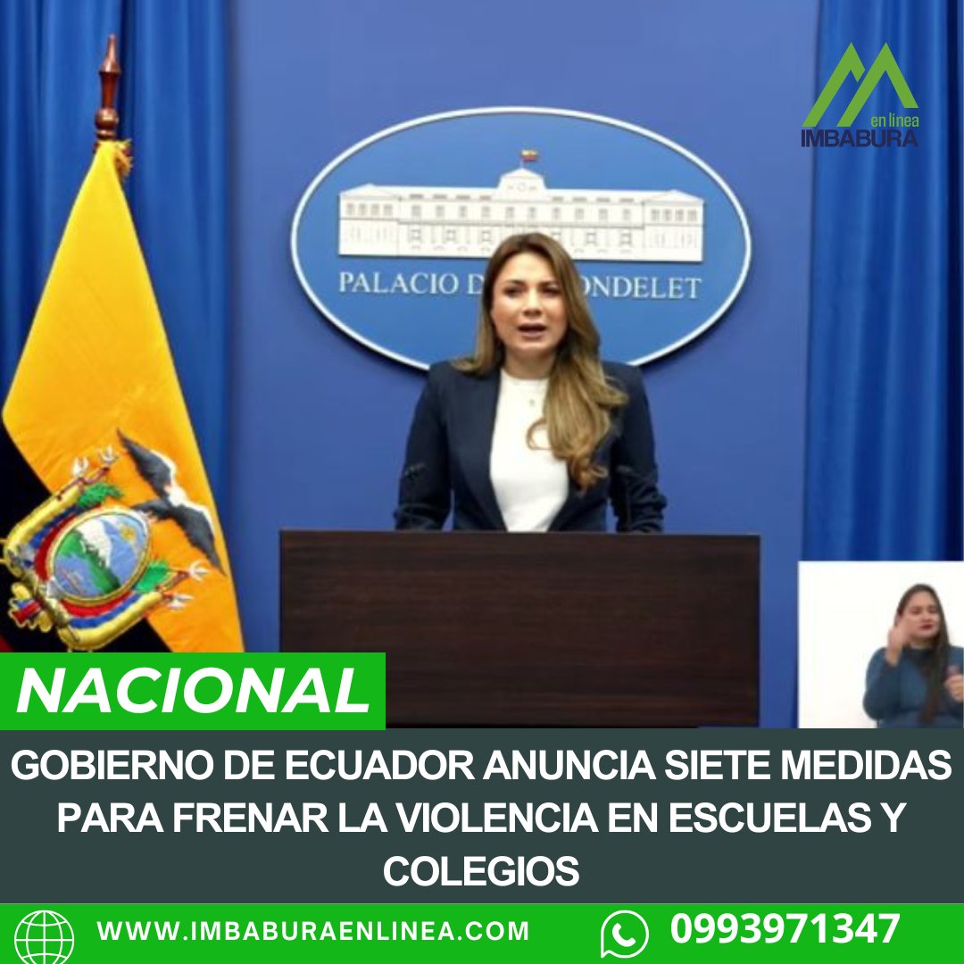 #NACIONAL Plan “Nos Cuidamos” busca garantizar seguridad en escuelas y colegios del país. Más detalles aquí: lc.cx/SVSK4x  imbaburaenlinea.com
