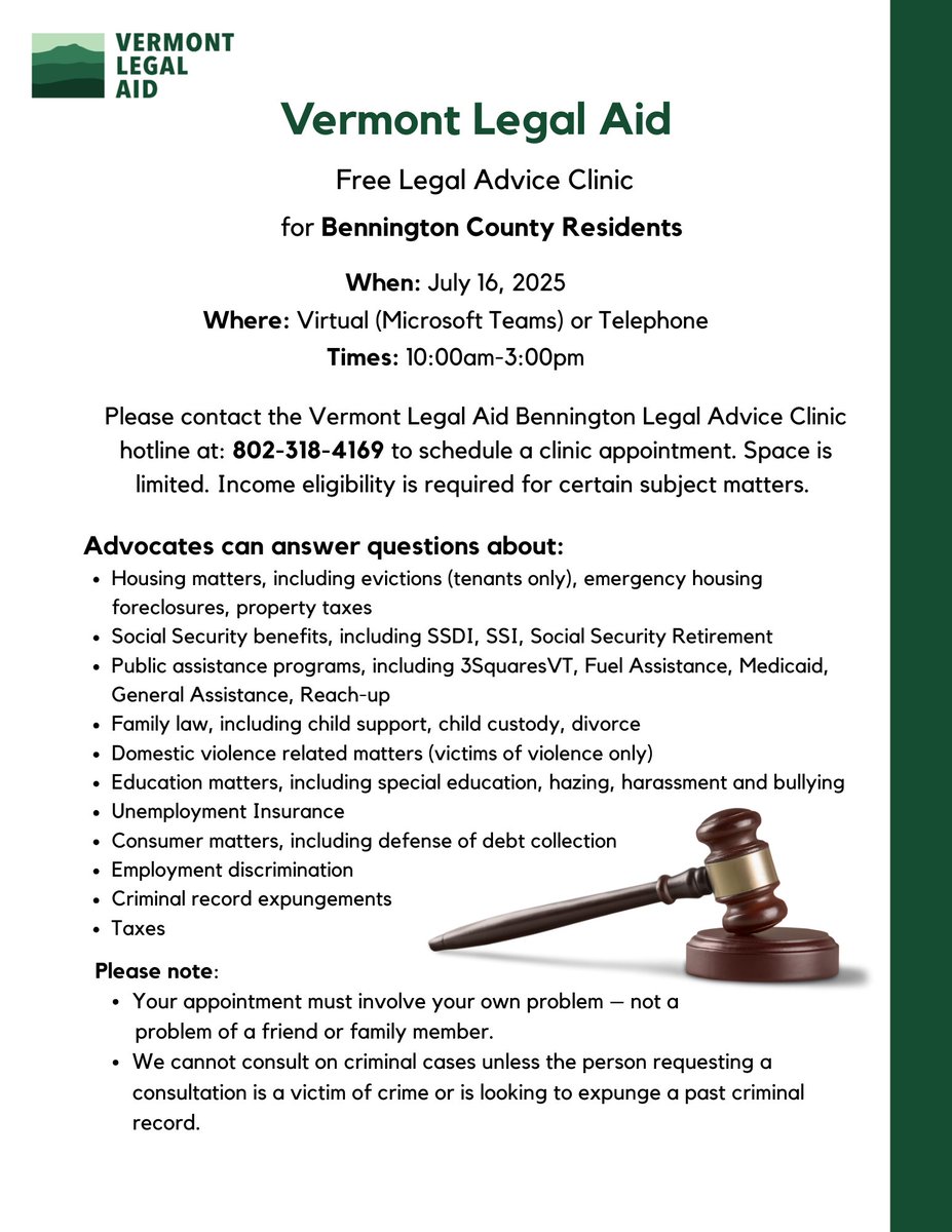 Vermont Legal Aid (@vtlegalaid) on Twitter photo 